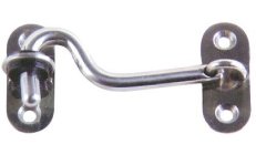 CABIN DOOR HOOK AISI304  84M/M.Fabricado en acero inox estampado. Con casquillo de plástico blando que absorbe las vibraciones y