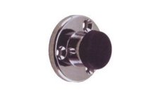 DOOR STOP 32 MM.Fabricado en cinc cromado, con tope de goma