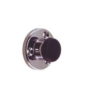 DOOR STOP 32 MM.Fabricado en cinc cromado, con tope de goma