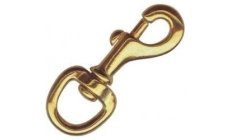 BRONZE SNAP-HOOK 115 MM (PACK 10)Fabricado en bronce naval al manganeso, pulido. Muelle de acero inox