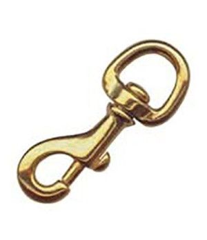 BRONZE SNAP-HOOK 80 MM.Fabricado en bronce naval al manganeso, pulido. Muelle de acero inox