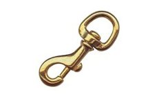 MOSCHETTONE OTTONEFabricado en bronce naval al manganeso, pulido. Muelle de acero inox