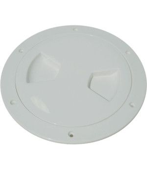 TAPPO REGISTRO BIANCO.  152/200MM.Cierre hermético a rosca con aro tórico. Fabricada en plástico resistente a los rayos U.V. Col
