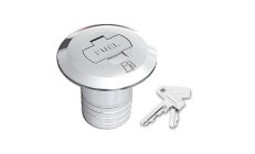 DECK FILL -FUEL- W/KEY 50MM.Fabricadas en bronce cromado. Tapón con llave. Para manguera de 50mm
