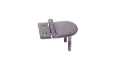 HINGE 90 X 60 MM.Bisagra de acero inox AISI-316, con 2 pernos roscados. Acabado pulido a espejo. Apertura: 180º