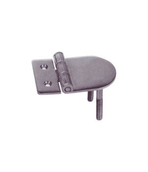 CERNIERA PER 2 COPPIANOS 180?Bisagra de acero inox AISI-316, con 2 pernos roscados. Acabado pulido a espejo. Apertura: 180º