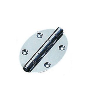 OVAL INOX HINGE 78X56 (PACK 2)BISAGRA EN ACERO INOX