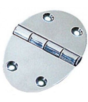 OVAL INOX HINGE 67X48 (PACK 2)BISAGRA EN ACERO INOX