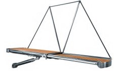 HYDRAULIC GATEWAY SMERALDO 2000 MM - 200Pasarela telescópica hidráulica de acero inoxidable tubular AISI 316. Estructura pulido 