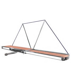 HYDRAULIC GATEWAY ONYX 2300 MM - 400 KGPasarela telescópica hidráulica con acero inoxidable tubular AISI 316 con sección perfila