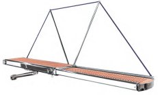 PASSERELLA IDRAULICA ONYX 2700 MM - 400Pasarela telescópica hidráulica con acero inoxidable tubular AISI 316 con sección perfila