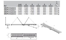 HYDRAULIC GATEWAY ONYX 2700 MM - 400 KGPasarela telescópica hidráulica con acero inoxidable tubular AISI 316 con sección perfila