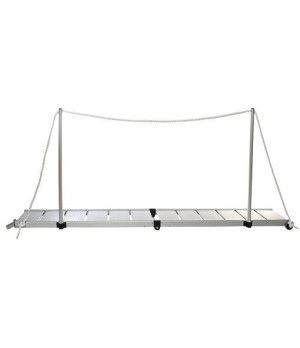 GANGWAY ALU FOLDABLE 2 MAluminio antideslizante. Incluye pasamanos blanco