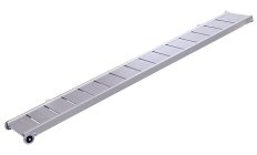 PASSERELLA FISSA ALLUMINIO 2MFabricada en aluminio anodizado plata y piso de aluminio antideslizante. Se suministra con pasamano