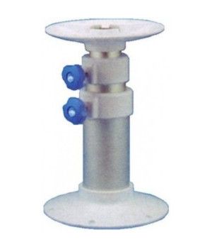 PEDESTAL TRI-TELESCOPICOTelescópico, ajustable en 3 diferentes alturas y giratorio. Fabricado en tubo de aluminio anodizado plat