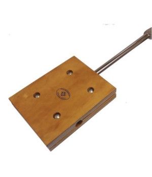 SOPORTE MOTOR AUXILIARSoporte fijo para motor fueraborda. Fabricado en acero inox y madera. Para montaje en tubo de Ø25 mm