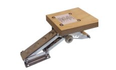 STAINLESS MOTOR BRACKET 10 HPRegulable en 5 posiciones. Fabricado en acero inox y tablero marino. Muelles de acero inox