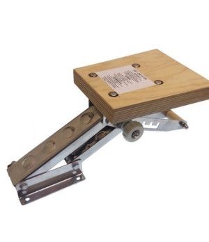 STAINLESS MOTOR BRACKET 10 HPRegulable en 5 posiciones. Fabricado en acero inox y tablero marino. Muelles de acero inox