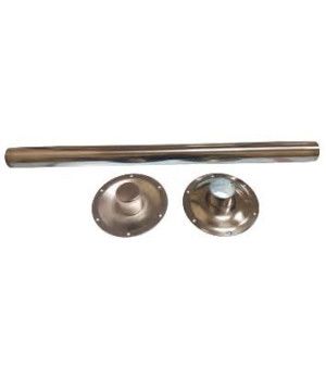 SOPORTE MESA CON BASES  INOX Ø 160mmTubo y bases de acero inox