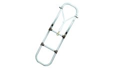 FOLDING LADDER 3 STEPSFabricada en aluminio anodizado con cabo y MOSQUETÓN de anclaje. Curva especial para la borda de las embar
