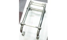 FOLDING TELESCOPIC LADDER SS.316Fabricada en acero inox AISI-316