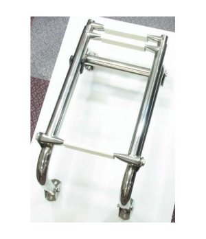 FOLDING TELESCOPIC LADDER SS.316Fabricada en acero inox AISI-316