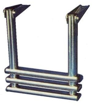 TELESCOPIC DROP LADDER 2S.Fabricada en acero inox AISI-316