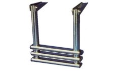 TELESCOPIC DROP LADDER 3S.Fabricada en acero inox AISI-316