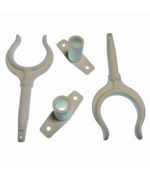 PAIR NYLON ROWLOCKPar de chumaceras con tintero. Fabricado en nylon blanco