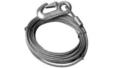 WINCH CABLE & HOOK DIA.5MM*10MCable de acero, con mosquetón