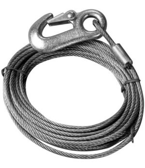 CABLE ALARGO CABREST.5mm 6MCable de acero, con mosquetón