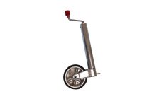 TRAILER JACKRueda jockey telescópica, para remolques. Fabricada en tubo de acero galvanizado. Rueda de goma. Llanta de acero