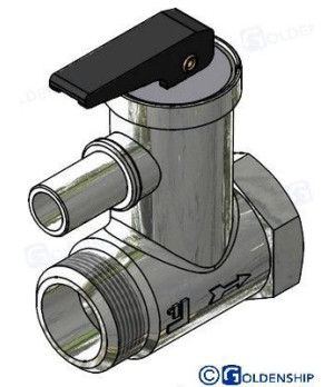 Valvula Seguridad Negra 1/2" 6 ±0.5 bar GS50416 nautico