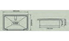 EXTERNAL SHOWER - WHITE BOX