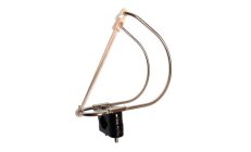 SUPPORTO CERCHIO SALV.Contruido en varilla de acero inox, con fijación de nylon para balcones de diámetro 22-25 mm