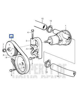DRIVE BELT WATER PUMP VOLVO MD 22