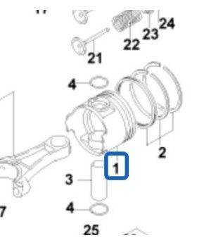Piston Johnson Evinrude 5033351