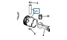 PISTON STD JOHNSON EVINRUDE 0392486
