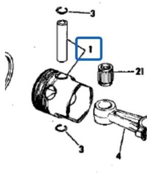 PISTON STD JOHNSON EVINRUDE 0392486