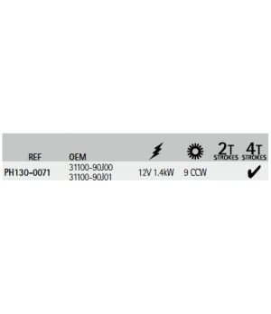 Motor Arranque 31100-90J00 REC31100-90J01 Suzuki - vista detalle