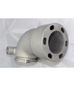 Codo Escape Inox Yanmar 6LY 119574-13501 MAR119574-13530INOX - vista detalle