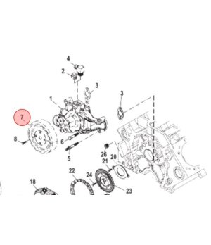 POLEA BOMBA AGUA 8M0153706PARA MOTORES: 
- Mercruiser 4.3L V6
- Mercruiser 5.0L V8
- Mercruiser 5.7L V8
- Mercruiser 6.2L V8
- M