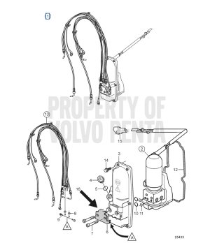 MOTOR TRIM VOLVO 21945915PARA COLAS VOLVO SX-A, DPS-A, DPS-B, DPS-A OXi, DPS-B OX, SX-A 1.43, SX-A 1.51, SX-A 1.60, SX-A 1.66, S