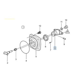 Piston Selector Volvo 3856008 - vista detalle