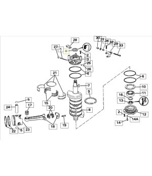 ÖLDICHTUNG 339620Mercruiser: 802055; 
OMC/Johnson/Evinrude: 0322575, 0339620, 0777427, 339620; 
Sierra: 18-2074