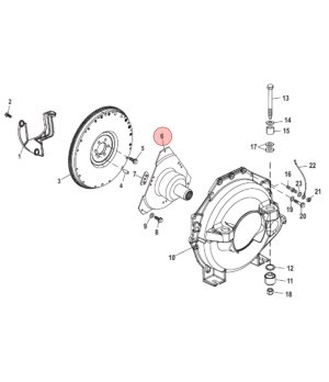 Acoplamiento Motor V6 V8 18643A7 REC18643A7 Mercruiser - medidas