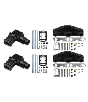 KIT Colectores Codos Altos 25.7CM Volvo V8 5.0 5.7 VV8COLKITALTO257