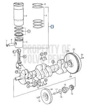KIT PISTON Y CAMISA VOLVO 876723