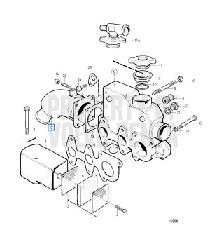 Codo Escape Inox Volvo 861906 MAR906INOX - vista detalle