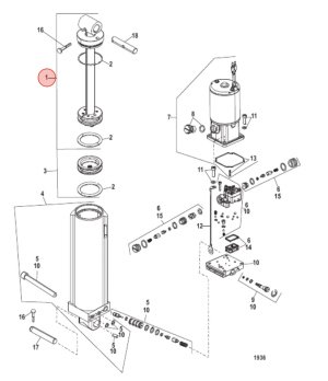 KIT Varilla Trim Mercury 8M0171821 MCM8M0171821 - vista detalle